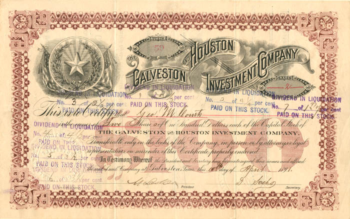 Galveston and Houston Investment Co.